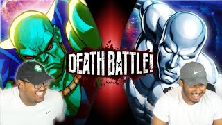 Martian Manhunter VS Silver Surfer DC VS Marvel  DEATH BATTLE  Reaction [upl. by Suisyola]