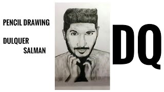 Pencil Drawing  Dulquer Salmaan  Timelapse  Charcoal [upl. by Holna]