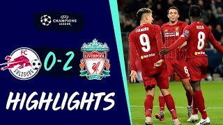 Highlights Salzburg 02 Liverpool  Reds qualify for Champions League knockout stage [upl. by Ikey]