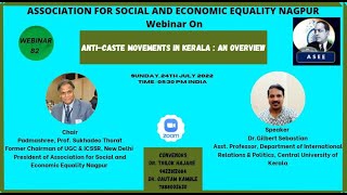 AntiCaste Movement in Kerala  An Overview by DrGilbert Sebastian [upl. by Shelia208]