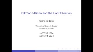 EckmannHilton and the Hopf Fibration  Raymond Baker [upl. by Rosco]