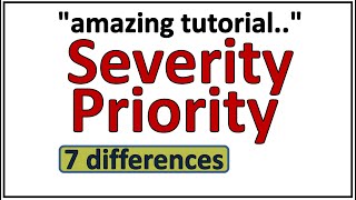 Severity And Priority In Software Testing  Priority And Severity In Testing With Example  Severity [upl. by Stearn]