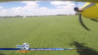 Look at that plane Wakarusa aerial ag spraying business soaring to new heights [upl. by Ecirtap]