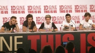 One Direction This Is Us press conference Part 3 [upl. by Yblok]