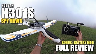 HUBSAN H301S SPY HAWK Review  Unboxing  Setup  Lipo Mod  FlightCRASH Test  Pros amp Cons [upl. by Oigaib]