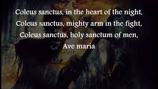 Coleus Sanctus  POWERWOLF Lyrics  2013 [upl. by Araminta916]