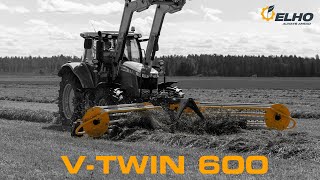 ELHO VTwin 600 swather [upl. by Nirrol88]