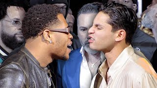 Ryan Garcia HEATED FIRST FACE OFF with Devin Haney in New York • Haney vs Garcia [upl. by Mair]