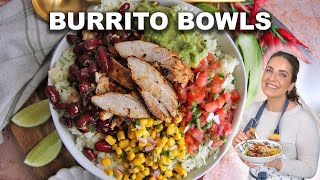 Chipotle Chicken Bowls Easy and Perfect For Meal Prep [upl. by Mayor]