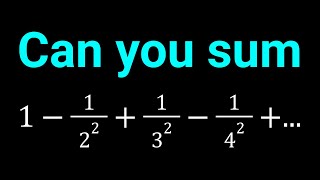 A Nice Sum With Reciprocals of Squares [upl. by Rosita6]