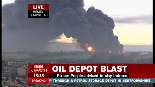 Buncefield Oil Depot Disaster  BBC News 24  11122005  0330pm [upl. by Amla]