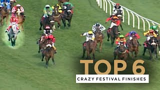 THE CRAZIEST CHELTENHAM FESTIVAL FINISHES [upl. by Kinney531]