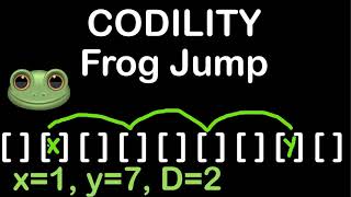 Frog Jump in C and Python Codility Solutions Lesson 3 [upl. by Pfeifer]