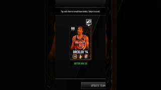 Getting 99 ovr Clyde quotThe Glidequot Drexler in NBA Live Mobile clydedrexler nbalivemobile nba [upl. by Lrae]