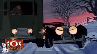 Cruella Car Chase Road Rage  HD 1111 Movie Scenes  101 Dalmatians 1961 [upl. by Ethbun98]