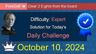 Microsoft Solitaire Collection FreeCell  Expert  October 10 2024 [upl. by Ettezoj643]