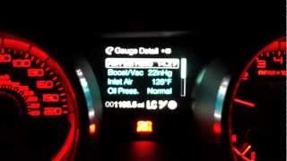 2013 Shelby GT500 at night  multifunctional display explained [upl. by Bern749]