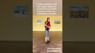 3 gyakorlat amit végezhetsz ha a hátadon alszik a babád kangatraining babahordozó sport anya [upl. by Valerlan]