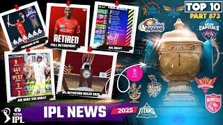 IPL 2025 BIG UpdatesTop 10 in hindi  LSG NewsJoe RootBBL draftIPL 2025 retention RulesPriyansh [upl. by Haram619]