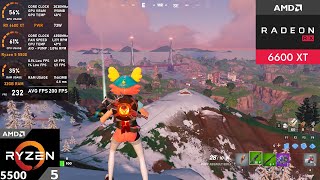 RX 6600 XT  Ryzen 5 5500  Fortnite Chapter 6 Season 1 Performance Mode [upl. by Sellma397]