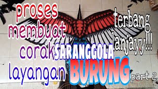 HOW TO MAKE BIRD KITE  layangan burung  saranggola [upl. by Nahsin]