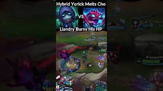 Hybrid Yorick Melts ChoGaths HP leagueoflegendsclips lolmemes leagueoflegends [upl. by Becky]