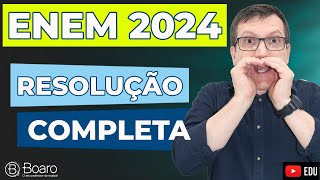 ENEM 2024  RESOLUÇÃO COMPLETA  Professor Boaro [upl. by Windham]