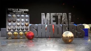 Metallic Shaders for E3D  After Effects Template  ★ AE Templates [upl. by Bikales]