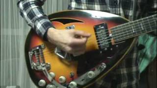 Vox Starstream V269 Guitar 6 string demonstration of guitar and effects [upl. by Roti]