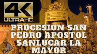 4K  PROCESIÓN SAN PEDRO APOSTOL  SANLUCAR LA MAYOR 2024  SALUDO HDAD DE LA SOLEDAD [upl. by Anegue613]