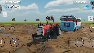 TRUCK KICHAD ME FAS GAYA THA MASSEY TRACTOR SE NIKALA INDIAN TRACTOR SIMULATOR 3d GAME youtube [upl. by Pace]