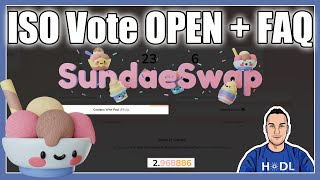 SundaeSwap ISO Vote Open  How To Vote  Common Questions 🍨 [upl. by Matthieu394]