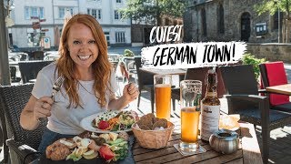 Tasting German Food  Exploring Most Beautiful German City Goslar Germany [upl. by Nnaylime]