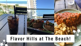 Trying out the all new Flavors Hills restaurant in downtown Myrtle Beach [upl. by Nolyad]