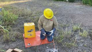 Exothermic Welding with a Cadweld ONE SHOT [upl. by Dnomse283]