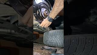 mercedes benz ML W164 rear brake plate replacement [upl. by Abdu]