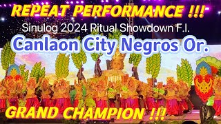 Sinulog Festival 2024 CANLAON CITY Repeat Performance 1st Place Winner Champion RITUAL SHOWDOWN [upl. by Mayor286]