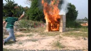 SOTERIA THROWABLE FIRE EXTINGUISHER  INITIAL FIRE [upl. by Eldreda]