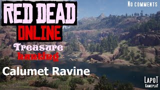 Red Dead Online Treasure hunting Calumet Ravine  Карта сокровищ Ущелье Калюмет [upl. by Liemaj]