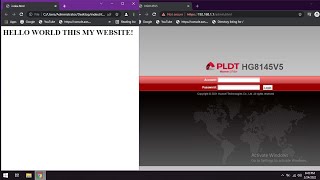 PLDT HG8145V5 port forwarding host your home website [upl. by Giacobo]