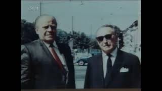 Historical Photograph of Oskar Schindler and Itzhak Stern Post War in Color [upl. by Fiedling]