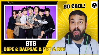 BTS  quotDope amp Baepsae amp Fire amp Runquot  REACTION  Felt SO HIGH 🔥✨✈🙌 [upl. by Onaireves]