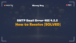 SMTP Email Error 452 422  How to Resolve SOLVED [upl. by Asillim]