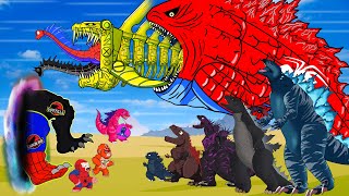 Kong Godzilla Beasts Pokemon VS MECHAGODZILLA Brontosaurus EVOLUTION Animation Monsterverse Monter [upl. by Ysus13]