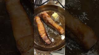 🥩 Two Steaks at Once in a Smithey Cast Iron Pan shorts cooking steak [upl. by Rosemary]