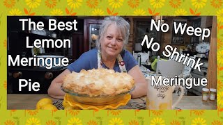 The Best Lemon meringue Pie No Weep No Shrink Meringue [upl. by Madelon]