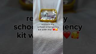 restock my school emergency kit w me 💛💛 trending foryou school emergencykit preppy shorts [upl. by Kato877]