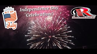 Ransomville Speedway Independence Day Firework Celebration 7524 [upl. by Junno]