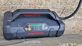 LOKITHOR Jump Starter with Air Compressor JA300 Review [upl. by Maite]