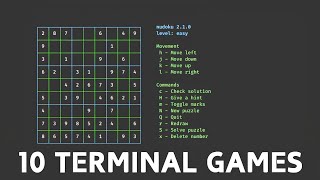 10 Terminal Games In Kali Linux You Must Know [upl. by Denyse]